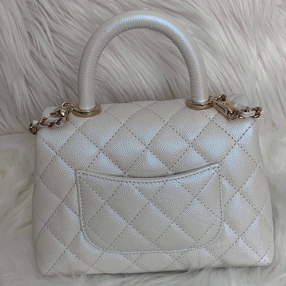 ❌❌Sold❌❌Extra Mini Coco Handle Iridescentwhite - Picture 3 of 16